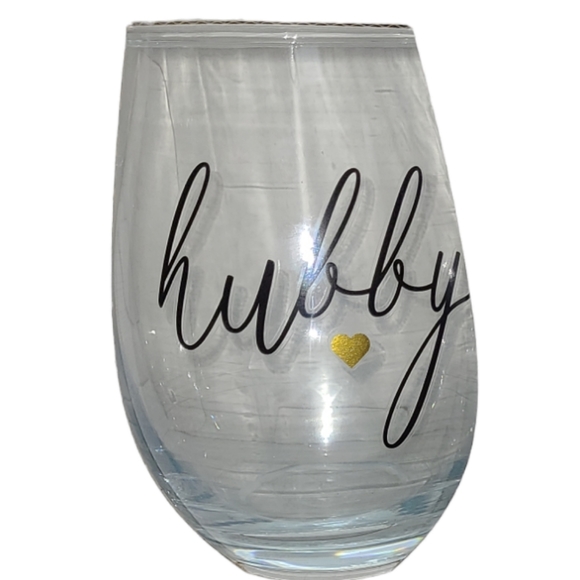 💕NIB HUBBY & WIFEY 20 OZ. STEMLESS WINE GLASSES💕 - Picture 5 of 7